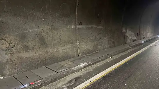 Erkenek tünelinde trafik kazası: 1 yaralı