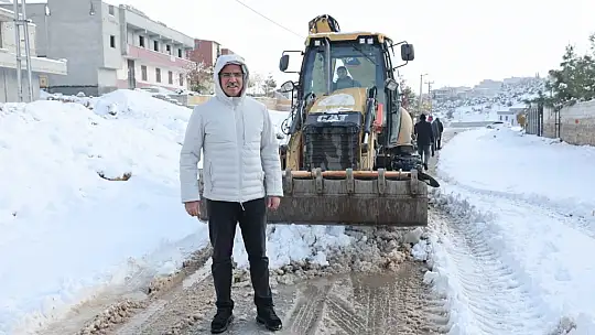 Eyyübiye Belediyesi ekiplerinden kar mesaisi