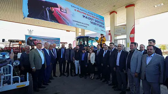Gaziantep Büyükşehir'den çiftçiye 18 milyon 392 bin 300 litre mazot desteği