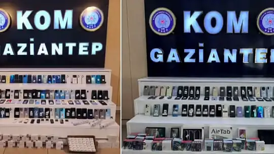 Gaziantep'te 5 milyon TL değerinde elektronik emtia ele geçirildi: 23 gözaltı