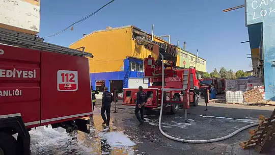 Gaziantep'te gıda işletmesindeki yangın söndürüldü