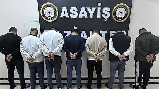 Gaziantep'te silahla yağma suçuna operasyon: 8 gözaltı