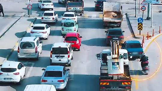 Gaziantep'te trafikte 'kaynak' yapan 498 araca ceza