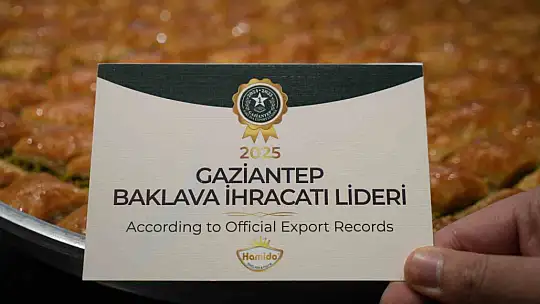 Gaziantep'ten dünyaya 'tatlı' bir başarı hikayesi