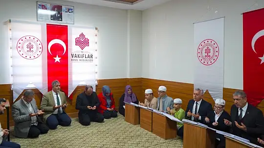 Gaziantep Vakıflar Bölge Müdürlüğünden görme engelli hafızlara anlamlı destek