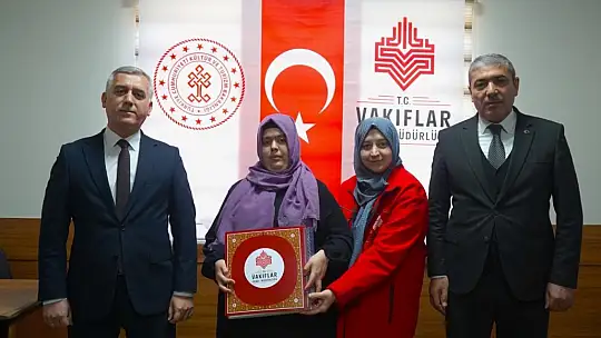 Gaziantep Vakıflar Bölge Müdürlüğünden görme engelli hafızlara anlamlı destek