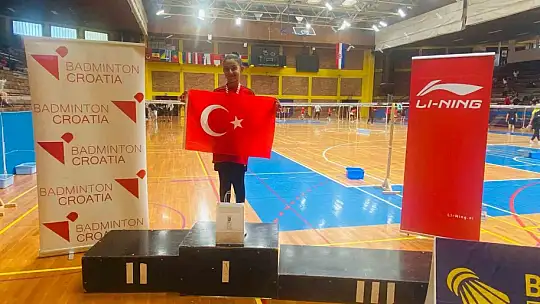 Genç sporcu Doğan Hırvatistan'dan madalya ile döndü