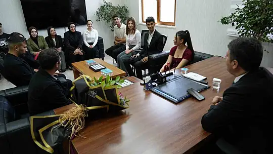 Gençlik meclisinden başkan Tutdere'ye 19 Mayıs ziyareti