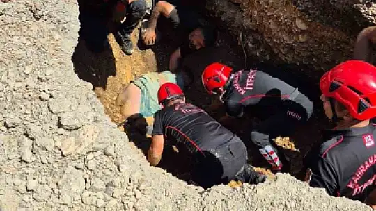 Göçükte kalan işçi kurtarıldı