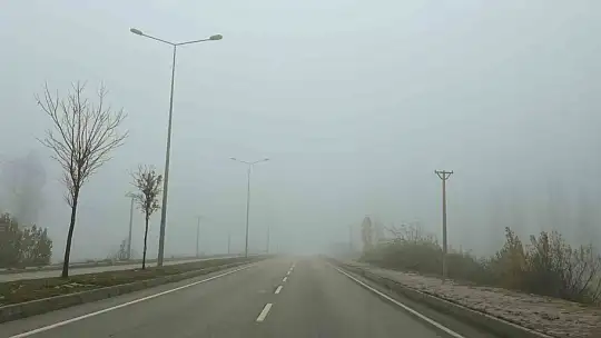 Göksun'da sis etkili oldu