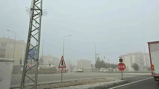 Göksun'da sis etkili oldu