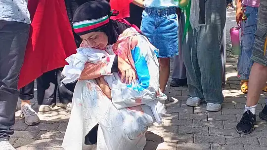 Gölbaşılı kadınlardan Filistin'e destek