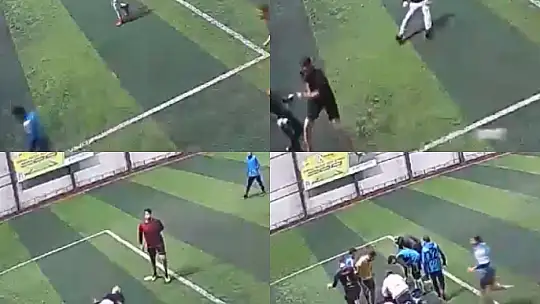 Halı sahada ölüm kameraya yansıdı