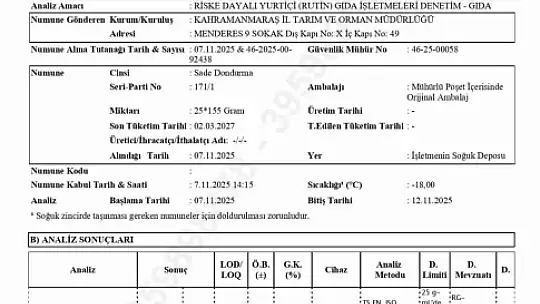 Kahramanmaraş'ın dondurma markası Alpedo hakkındaki
