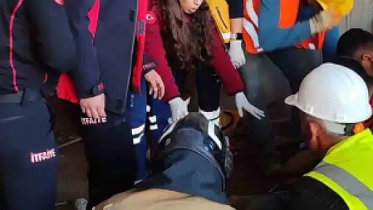 Kahramanmaraş'ta inşaatta iskele çöktü: 1 yaralı