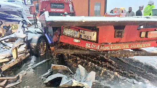 Kahramanmaraş'ta kar kazalara neden oldu: 1 ölü, 3 yaralı