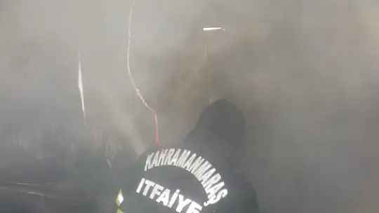 Kahramanmaraş'ta konteyner kentte yangın