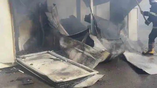 Kahramanmaraş'ta konteyner yangını