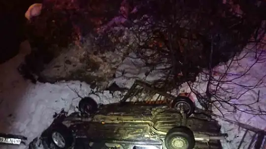 Kahramanmaraş'ta otomobil köprüden uçtu 1'i ağır 4 kişi yaralandı