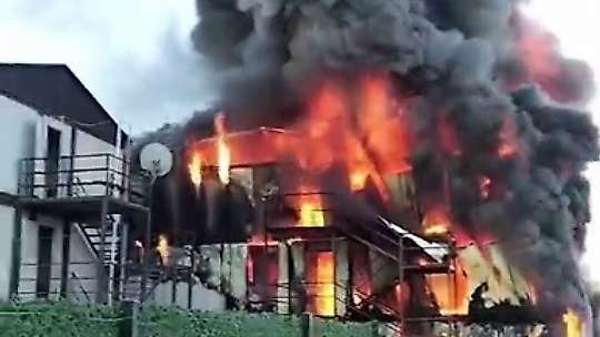 Kahramanmaraş'ta şantiyede yangın: 1 ölü, 7 yaralı