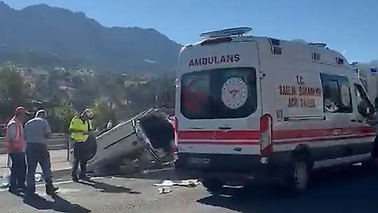 Kahramanmaraş'ta trafik kazası: 1 ölü, 4 yaralı