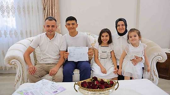 Kahramanmaraşlı depremzede LGS'de 500 tam puan aldı