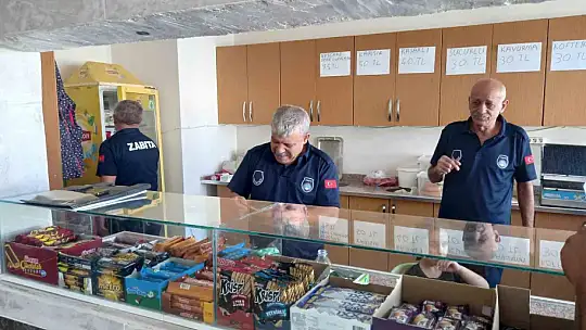 Kahta Belediyesi zabıta ekipleri okul kantinleri denetlendi