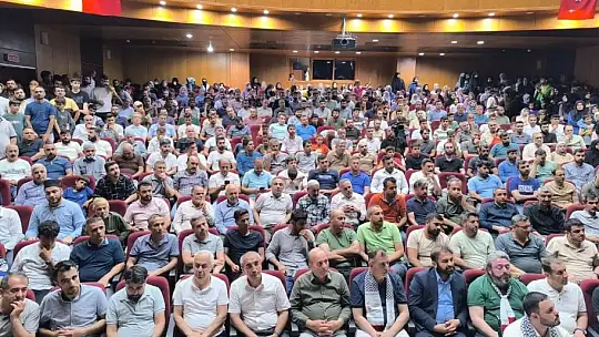 Kahta'daki Gazze Direnişimiz konferansına yoğun ilgi