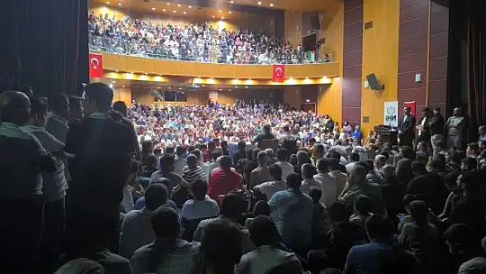 Kahta'daki Gazze Direnişimiz konferansına yoğun ilgi
