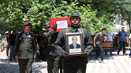 Kıbrıs Gazisi Adnan Coşkun son yolculuğuna uğurlandı