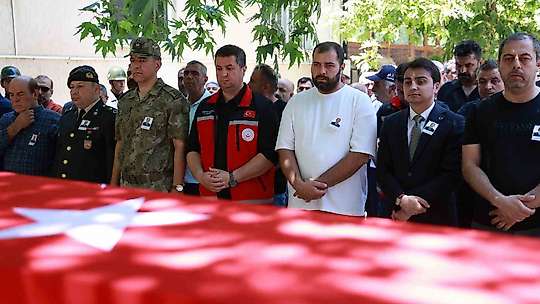 Kıbrıs Gazisi Adnan Coşkun son yolculuğuna uğurlandı