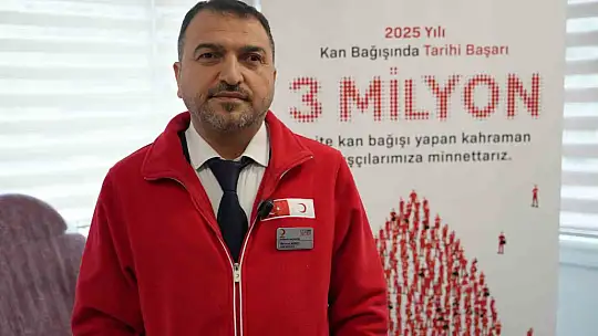 Kızılay'a 3 milyonuncu kan bağışı Gaziantep'ten