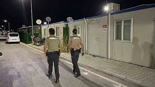 Konteyner kentler ve parklarda asayiş denetimleri sürüyor