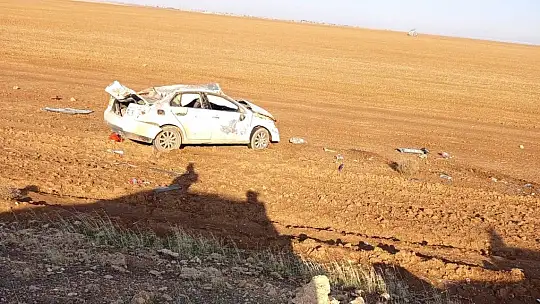 Kontrolden çıkan otomobil tarlaya uçtu: 1 yaralı