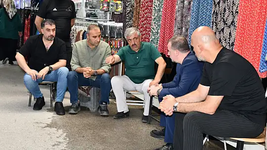 MAGİNDER Başkanı Karademir Kanalboyu esnafı ile bir araya geldi