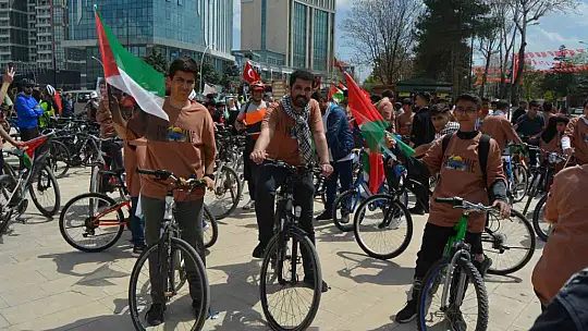 Malatya'da Gazze için sür ve diren etkinliği düzenlendi
