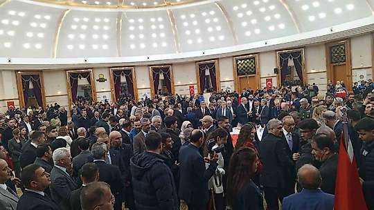 Malatya'da bayramlaşma programına yoğun katılım