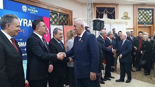 Malatya'da bayramlaşma programına yoğun katılım
