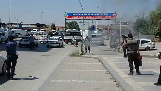 Malatya'da elektrik trafosunda yangın paniği