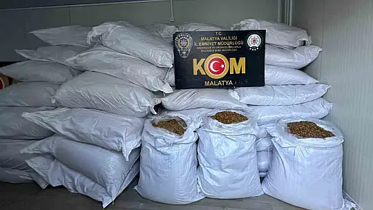 Malatya'da kaçakçılık operasyonu
