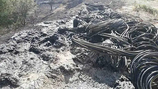 Malatya'da ot yangını