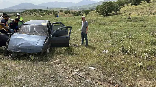 Malatya'da otomobil takla attı, 1 kişi yaralandı