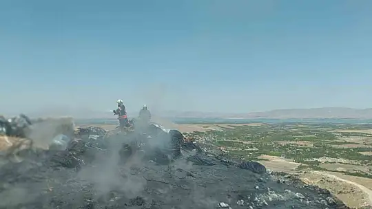 Malatya'da şantiyede korkutan yangın
