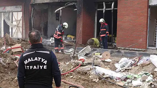 Malatya'da şantiyede korkutan yangın