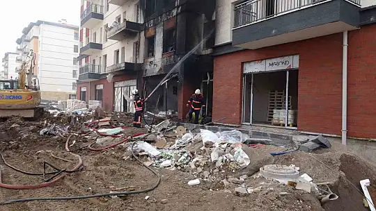 Malatya'da şantiyede korkutan yangın