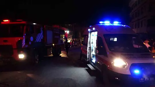 Malatya'da şantiyede yangın paniği: Mahalleli sokağa döküldü