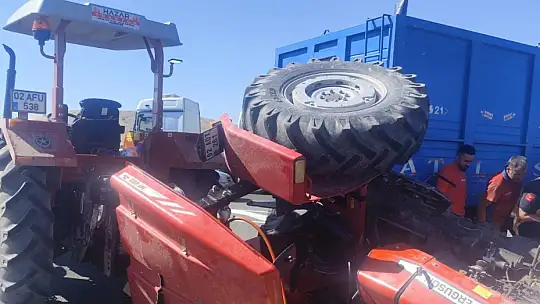 Malatya'da traktör tırla çarpıştı: 1 ölü