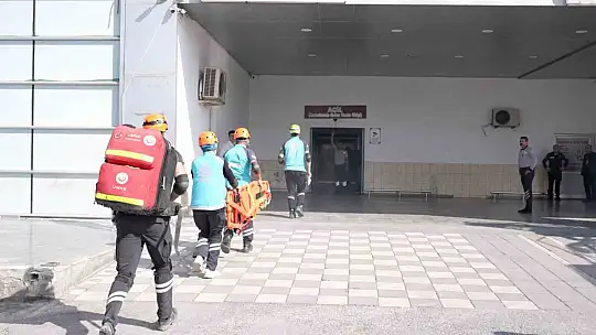 Malatya Eğitim ve Araştırma Hastanesi'nde yangın tatbikatı