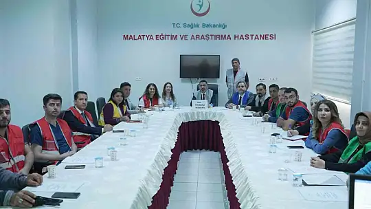 Malatya Eğitim ve Araştırma Hastanesi'nde yangın tatbikatı