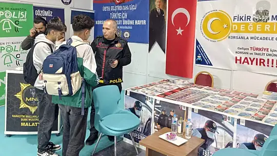 Malatya Kitap Fuarı'nda Emniyet'ten bilgilendirme standı